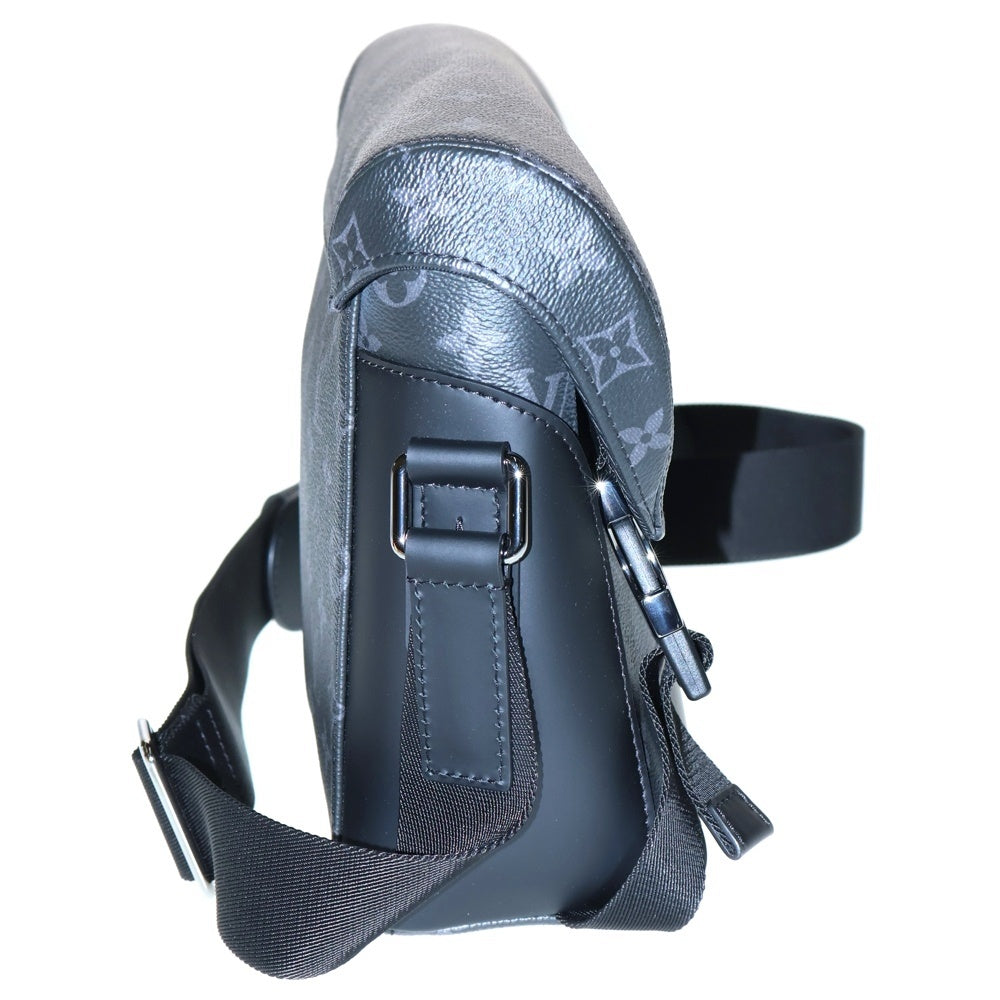 LOUIS VUITTON(ルイヴィトン) モノグラム エクリプス メッセンジャーヴォワヤージュPM ショルダーバッグ ブラック ブラック金具 PVC×レザー M40511