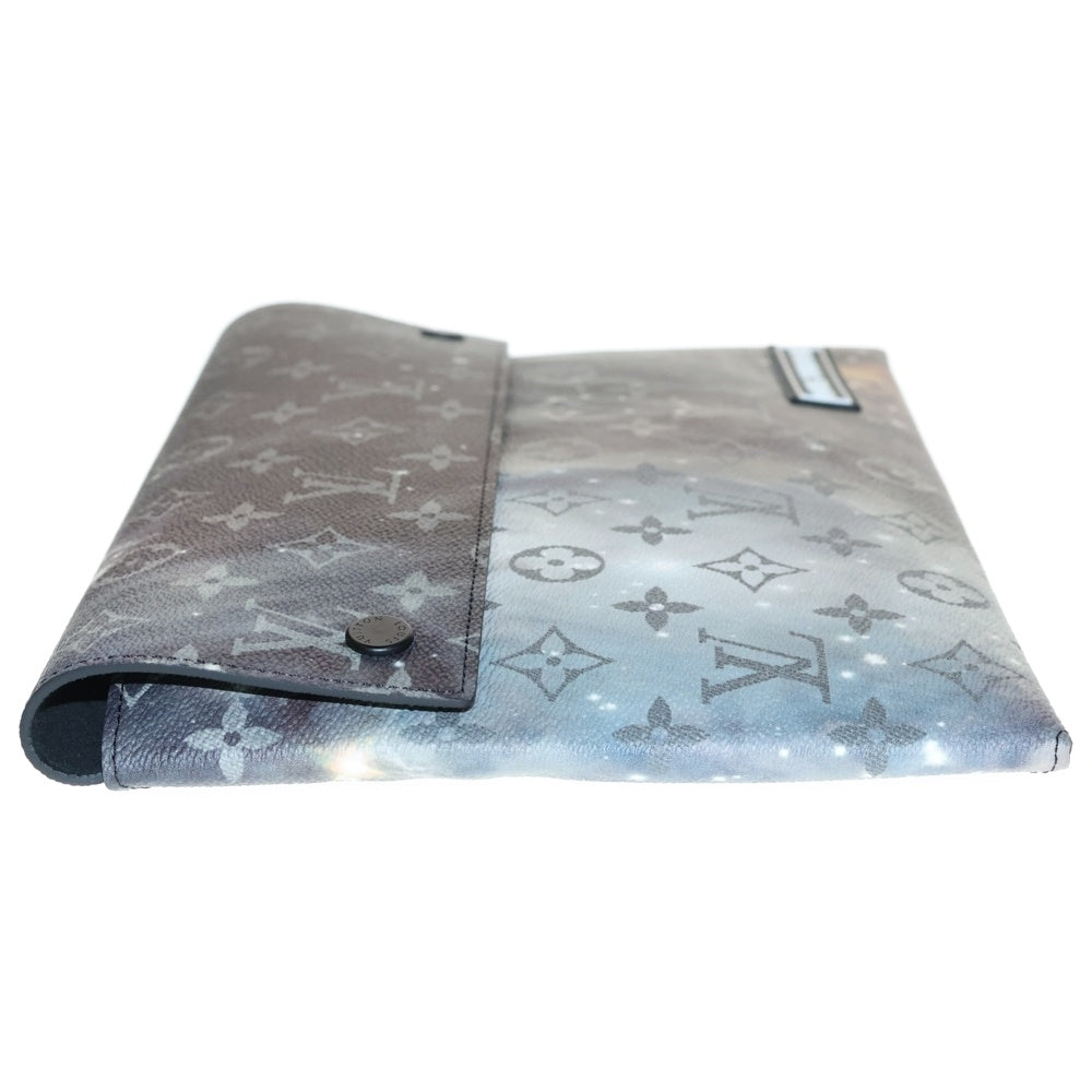 LOUIS VUITTON(ルイヴィトン) モノグラムギャラクシー アルファ トリプルポーチ レザークラッチバッグ ハンドバッグ グレー M44177
