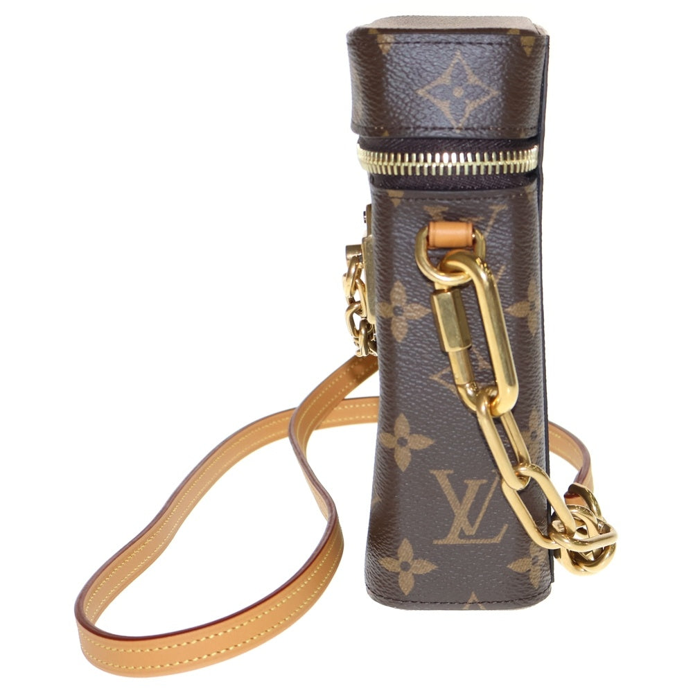 LOUIS VUITTON(ルイヴィトン) モノグラムイディール フォーンボックス チェーンレザーショルダーバッグ ブラウン M44914