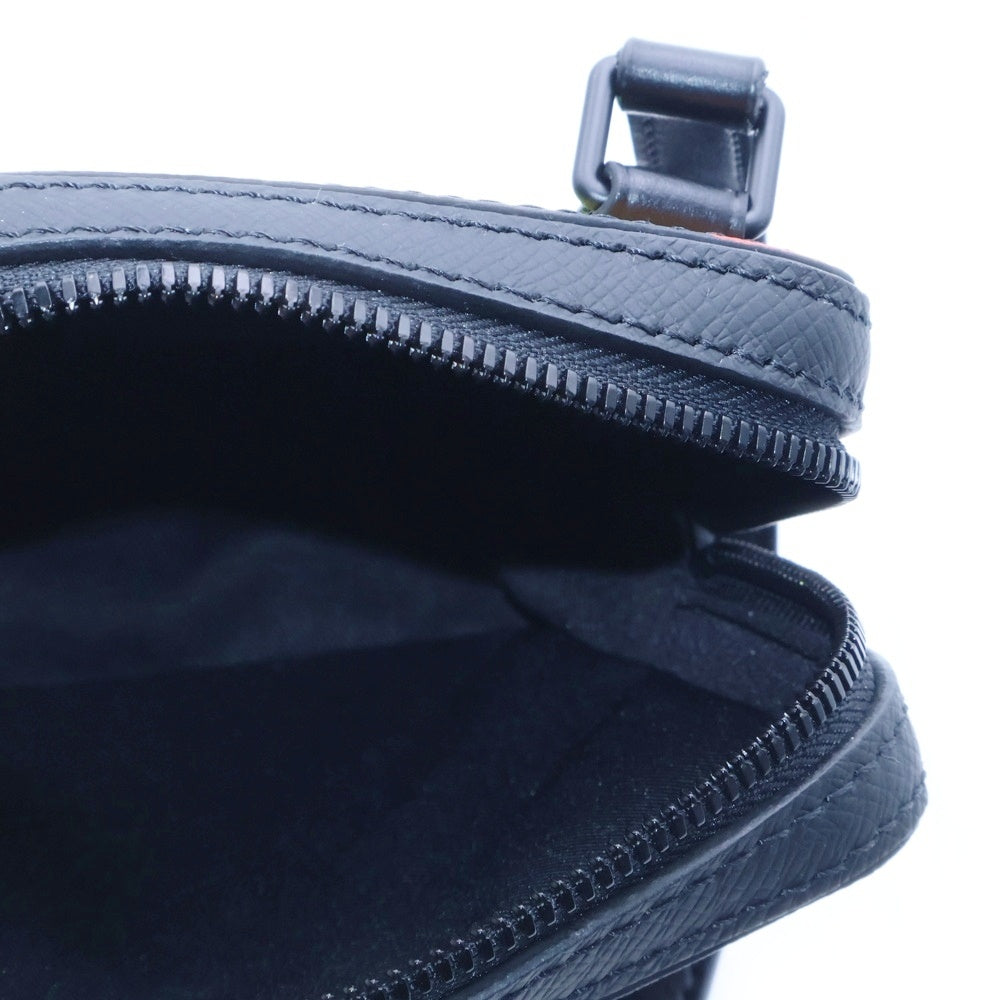 LOUIS VUITTON(ルイヴィトン) ダヌーブ メッセンジャー タイガ レインボー レザー チェーン ショルダーバッグ ポーチ ブラック M30332