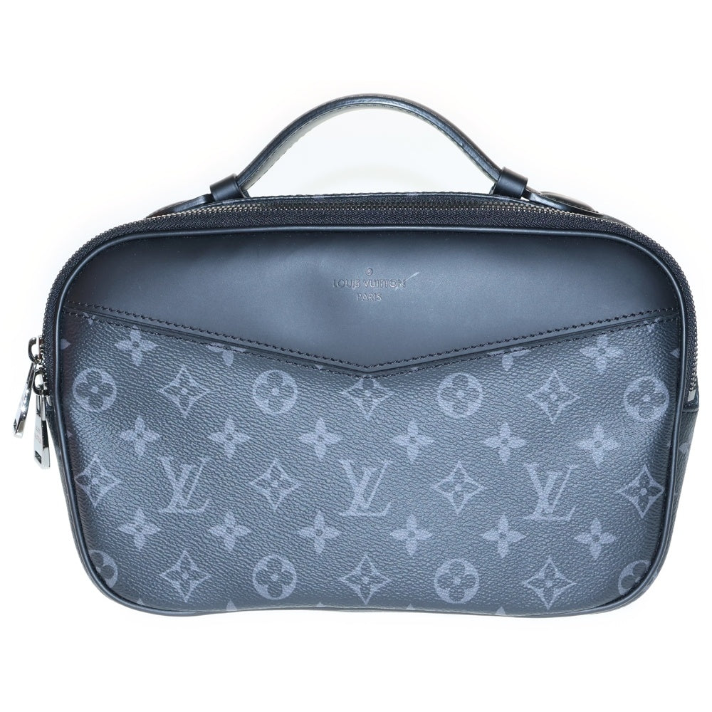 LOUIS VUITTON(ルイヴィトン) モノグラムエクリプス バムバッグ 2WAY レザーショルダーバッグ ハンドバッグ ブラック M42906