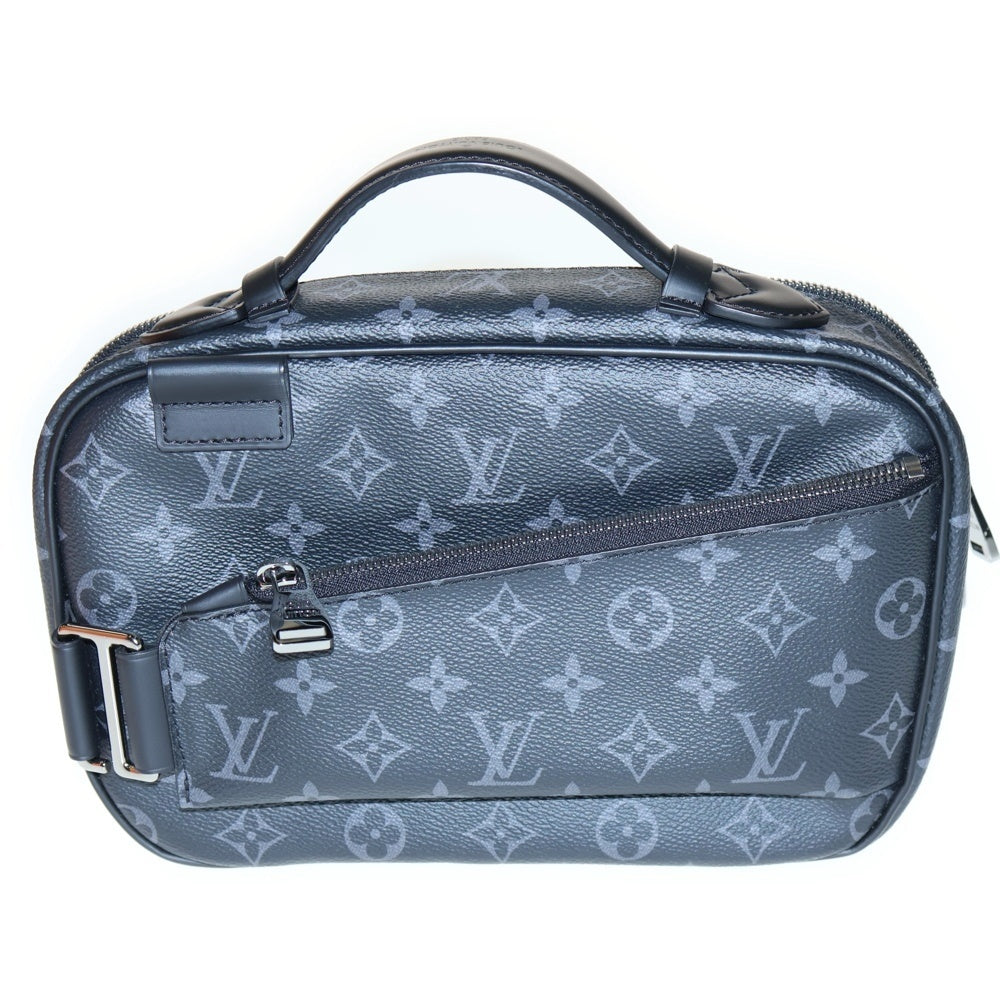 LOUIS VUITTON(ルイヴィトン) モノグラムエクリプス バムバッグ 2WAY レザーショルダーバッグ ハンドバッグ ブラック M42906