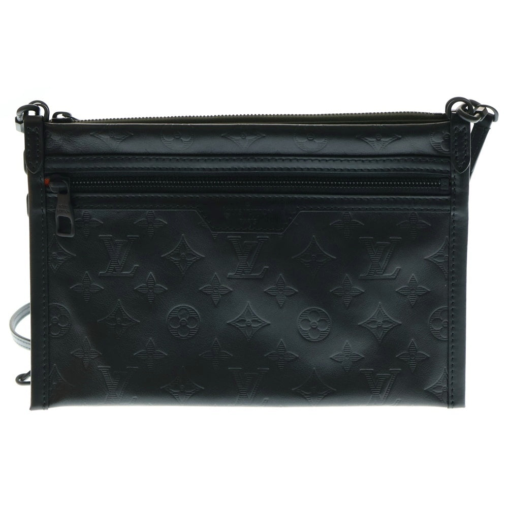 LOUIS VUITTON(ルイヴィトン) モノグラムレガシー ソフトトランク メッセンジャーMM レザーショルダーバッグ ブラウン M44754