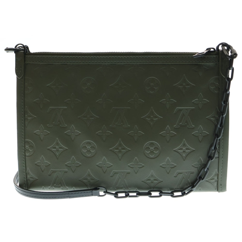 LOUIS VUITTON(ルイヴィトン) モノグラムレガシー ソフトトランク メッセンジャーMM レザーショルダーバッグ ブラウン M44754
