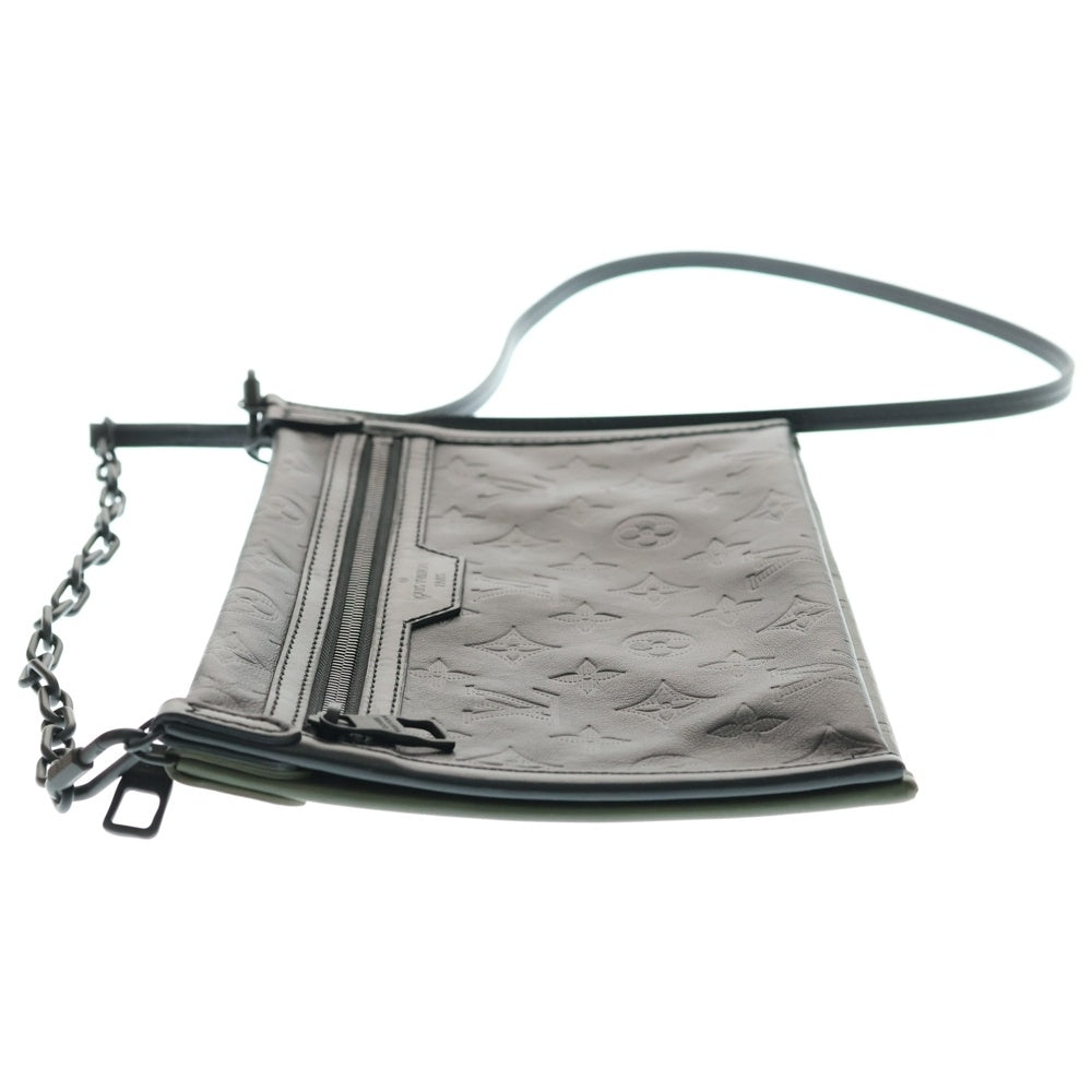 LOUIS VUITTON(ルイヴィトン) モノグラムレガシー ソフトトランク メッセンジャーMM レザーショルダーバッグ ブラウン M44754