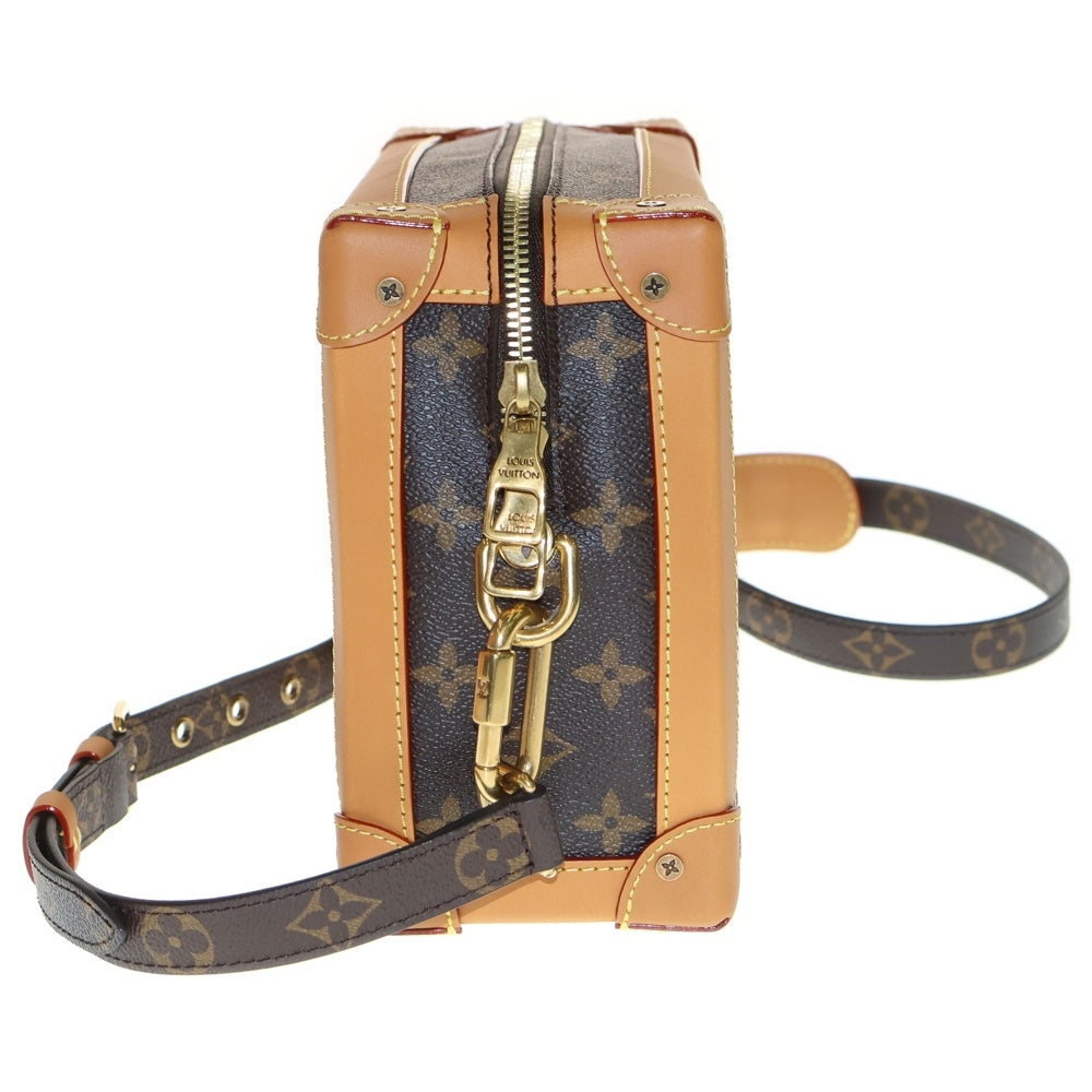 LOUIS VUITTON(ルイヴィトン) モノグラム ソフトトランク レザーチェーンショルダーバッグ ブラウン M44660