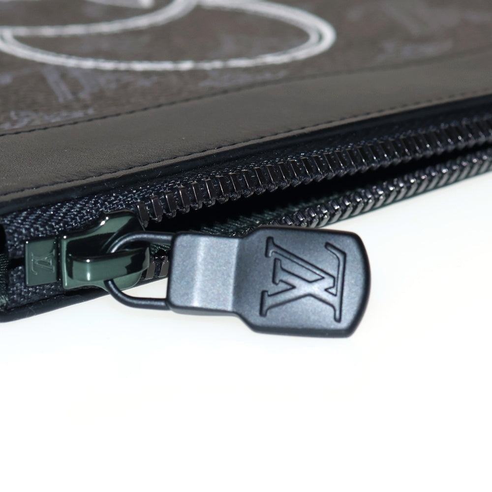 LOUIS VUITTON(ルイヴィトン) モノグラムエクリプスヴィヴィエンヌ ポシェットアポロ セカンドバッグ クラッチバッグ ブラック シルバー金具 PVC M62904