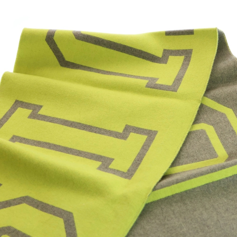 LOUIS VUITTON(ルイヴィトン) エシャルプ シティフルオ マフラー ストール グレー×ネオンイエロー MP2154