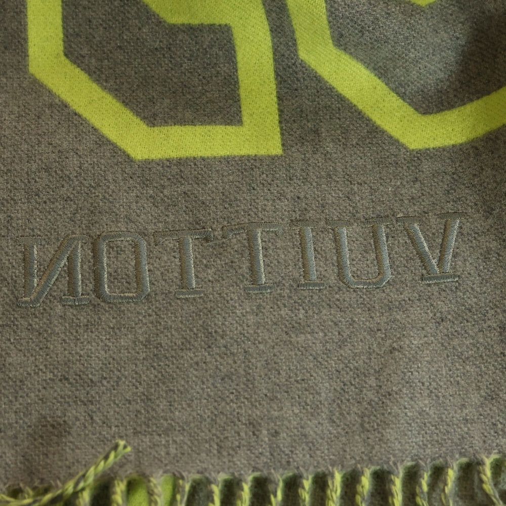 LOUIS VUITTON(ルイヴィトン) エシャルプ シティフルオ マフラー ストール グレー×ネオンイエロー MP2154