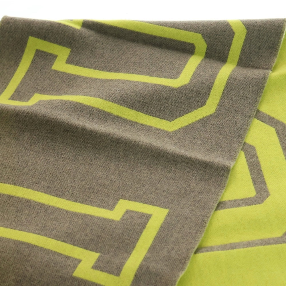 LOUIS VUITTON(ルイヴィトン) エシャルプ シティフルオ マフラー ストール グレー×ネオンイエロー MP2154