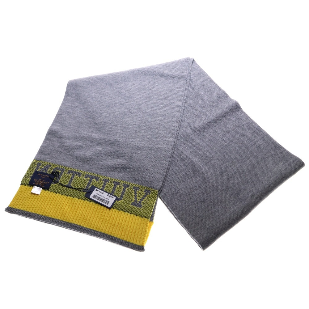 LOUIS VUITTON(ルイヴィトン) エシャルプ ルイ マフラー ストール グレー×イエロー M71230