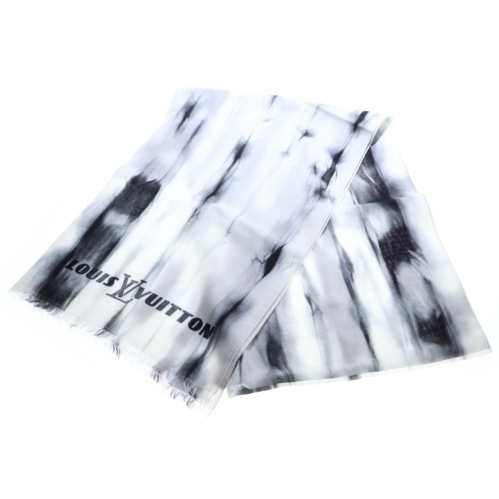 LOUIS VUITTON(ルイヴィトン) エトール タイダイ スカーフ マフラー ホワイト×ブラック MP2325