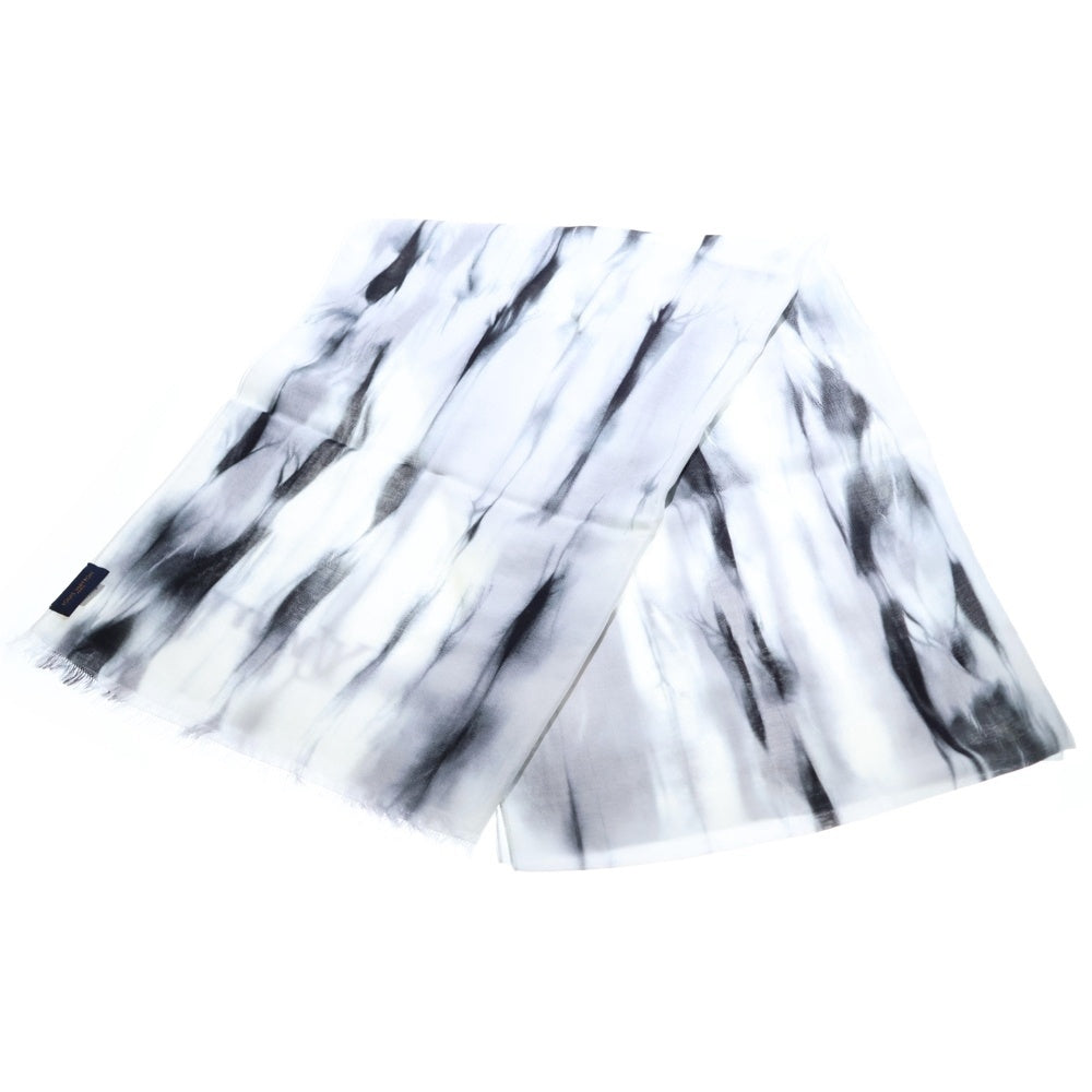 LOUIS VUITTON(ルイヴィトン) エトール タイダイ スカーフ マフラー ホワイト×ブラック MP2325