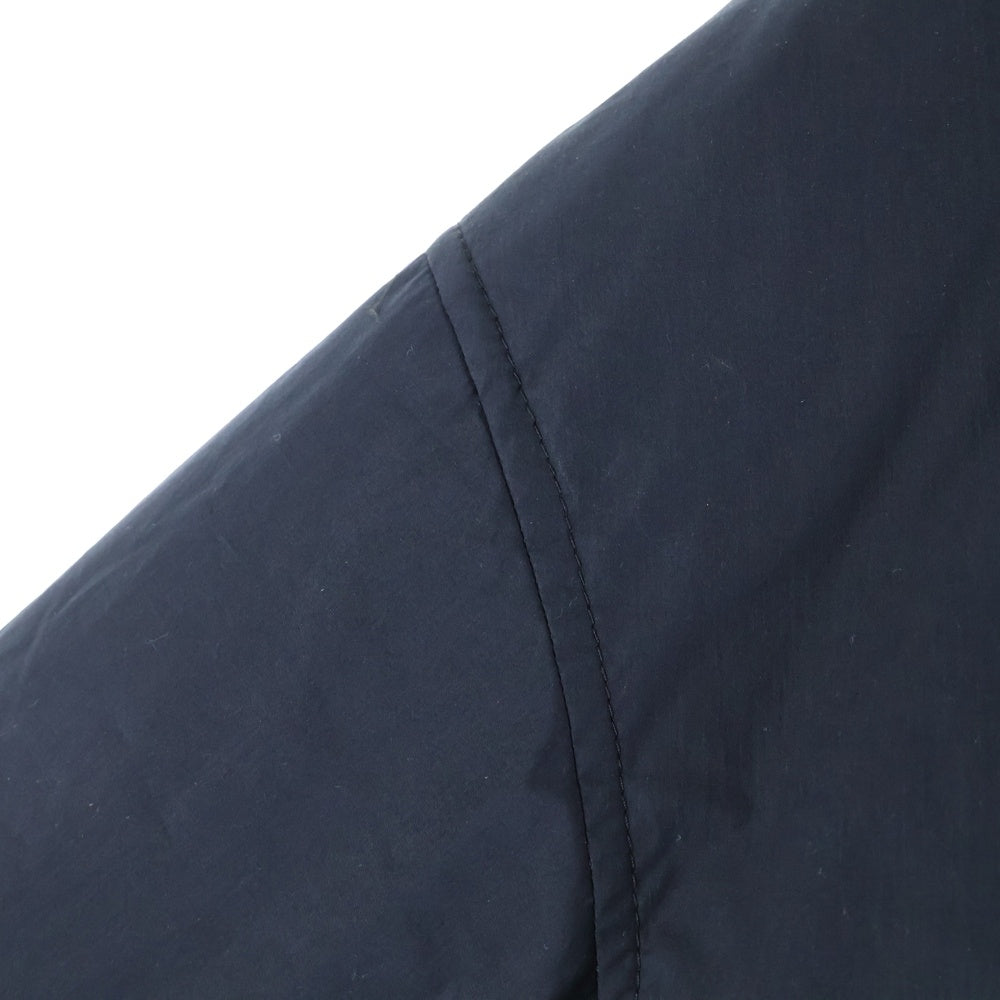 miumiu(ミュウミュウ) 24AW ワッペンロゴ クロップド ショート丈 ジップアップ ダウンジャケット ブルゾン ブラック レディース ML1086