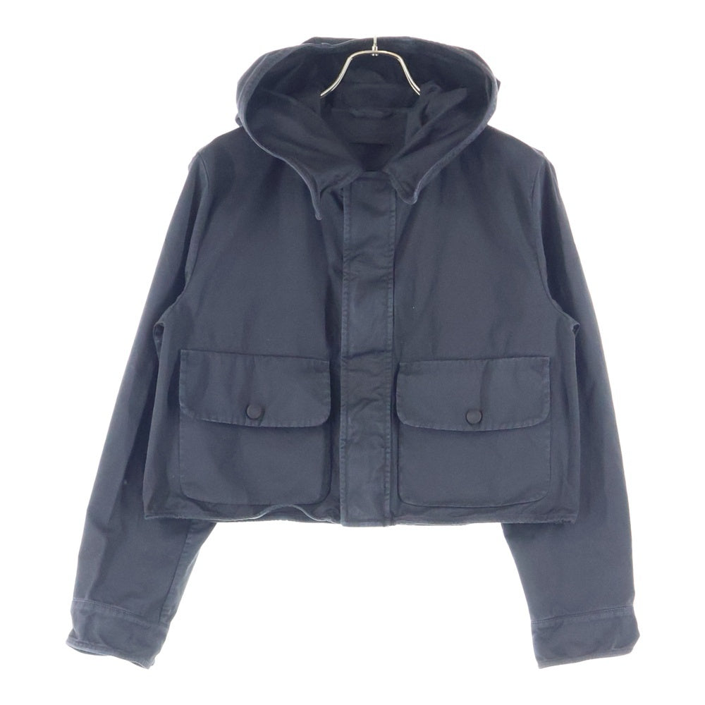 PRADA(プラダ) クロップド コットン ブルゾンジャケット ブラック SGC841