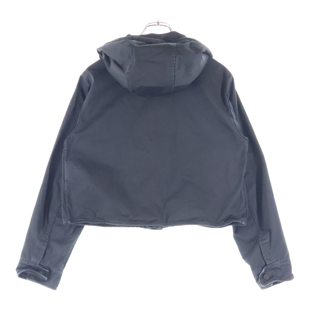 PRADA(プラダ) クロップド コットン ブルゾンジャケット ブラック SGC841