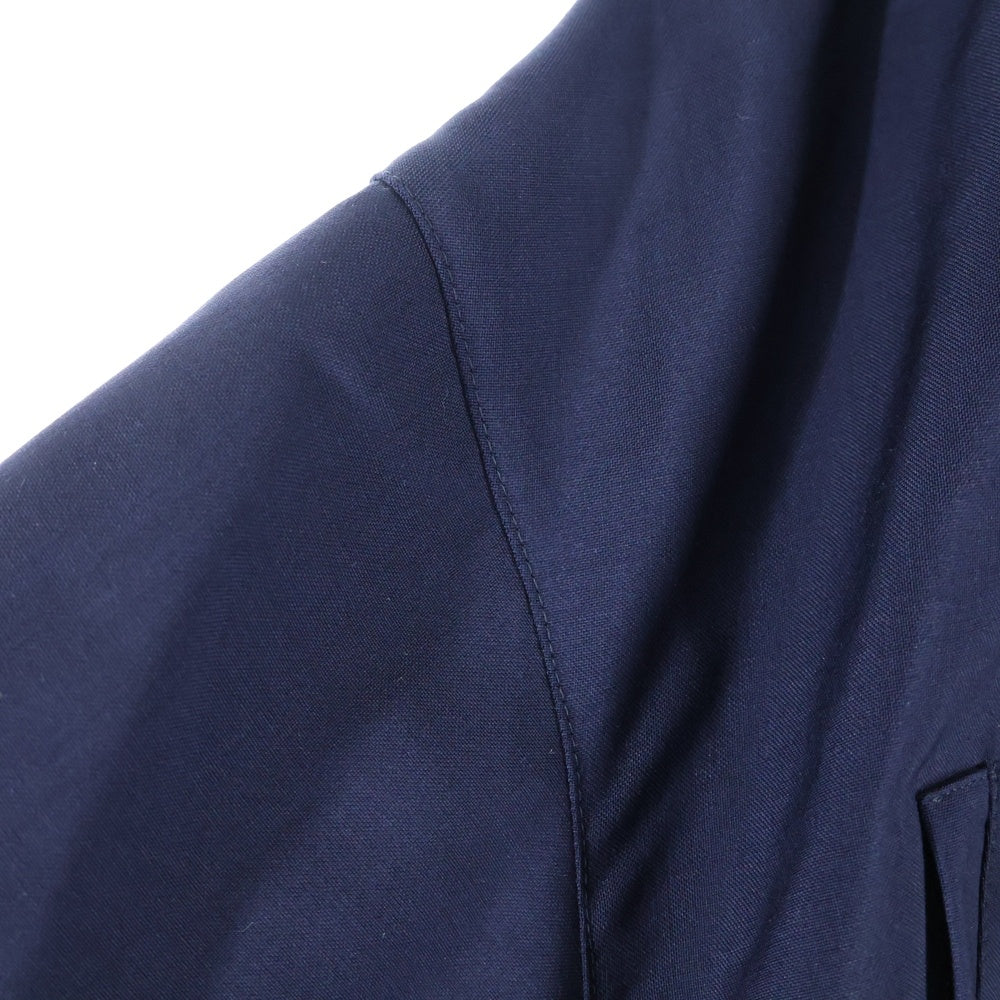 miumiu(ミュウミュウ) ロゴ刺繍 クロップドジップジャケット ブルゾン ネイビー ML852