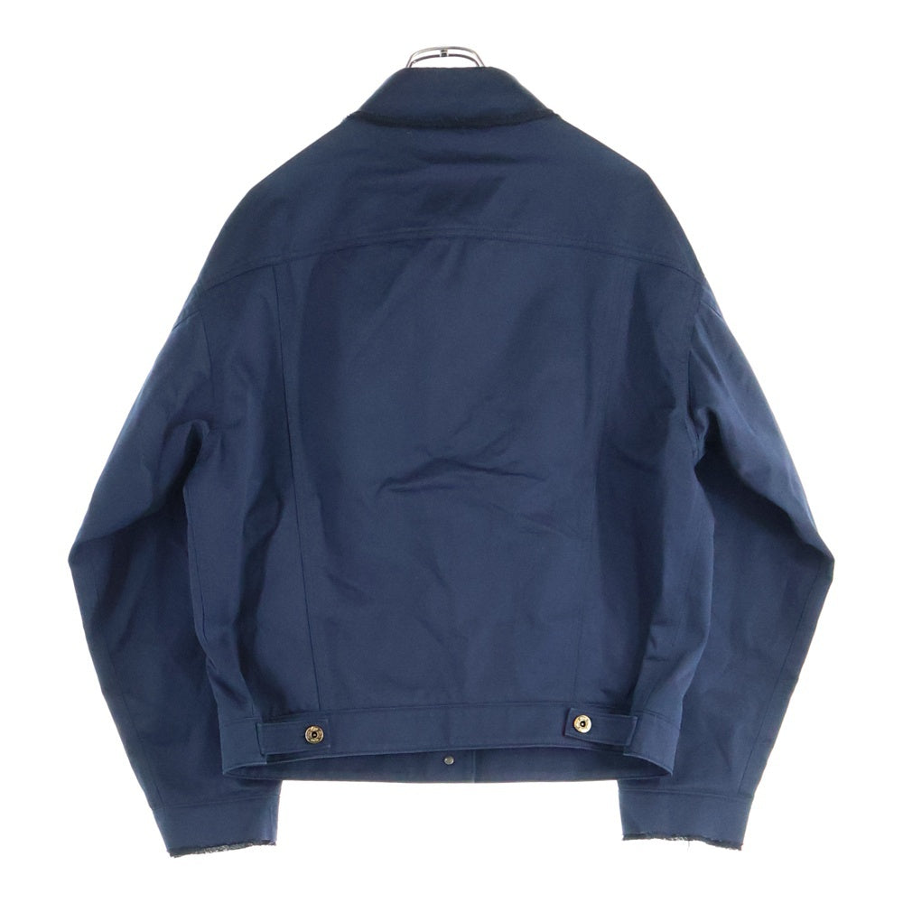 miumiu(ミュウミュウ) ロゴ刺繍 金ボタン ジャケット ML1063 ネイビー