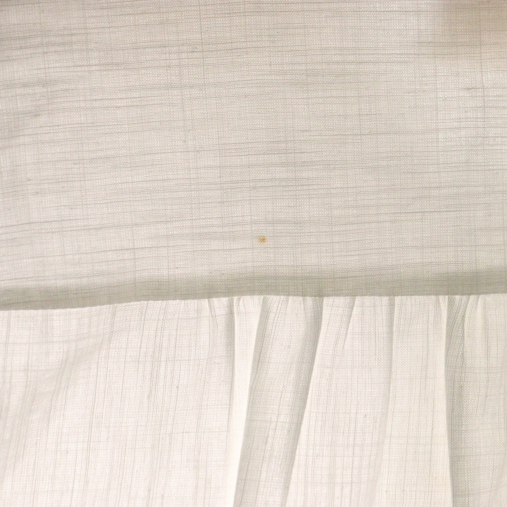 CELINE(セリーヌ) トリオンフ ボタン コットン レース刺繍 パフスリーブ 半袖 シャツ ブラウス ホワイト レディース 2B499122I