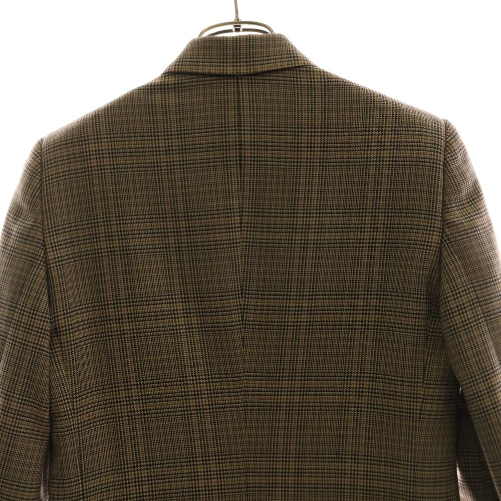 CELINE(セリーヌ) チェック総柄 ダブルブレスト テーラードジャケット ベージュ 2V120915H