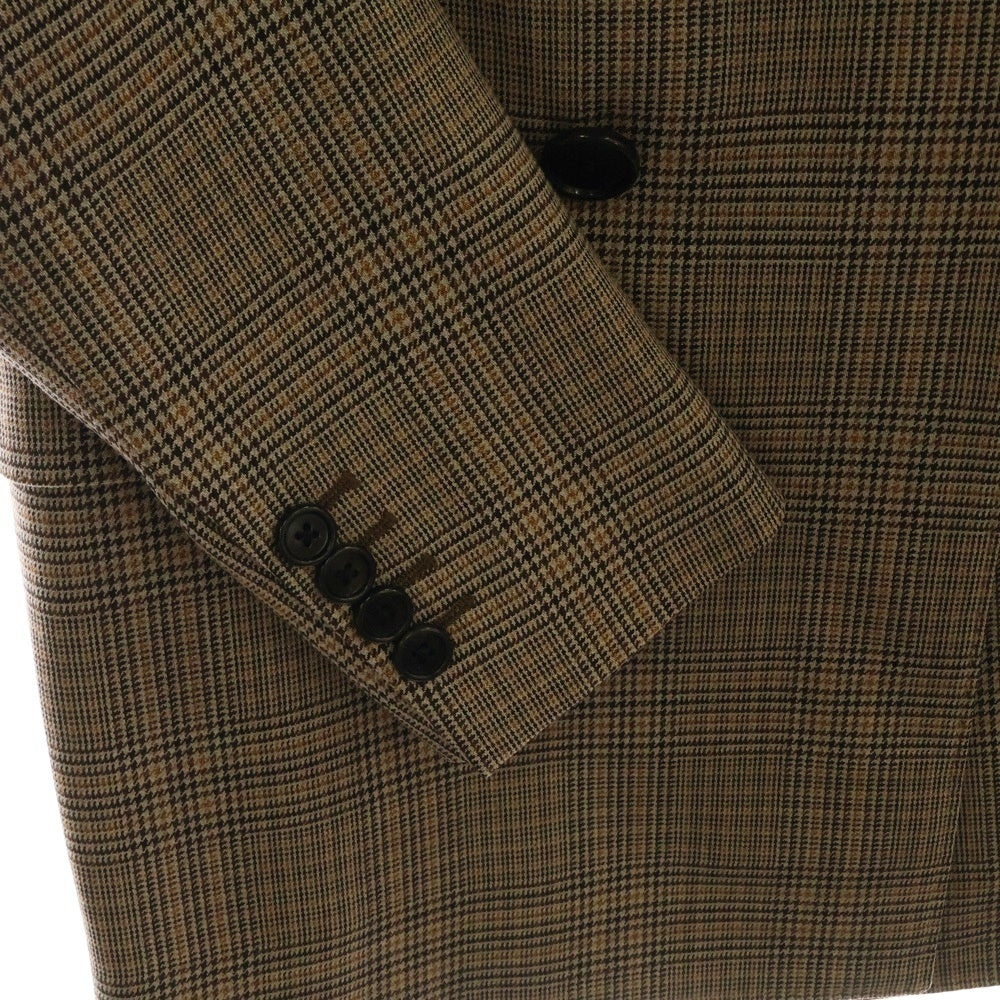 CELINE(セリーヌ) チェック総柄 ダブルブレスト テーラードジャケット ベージュ 2V120915H