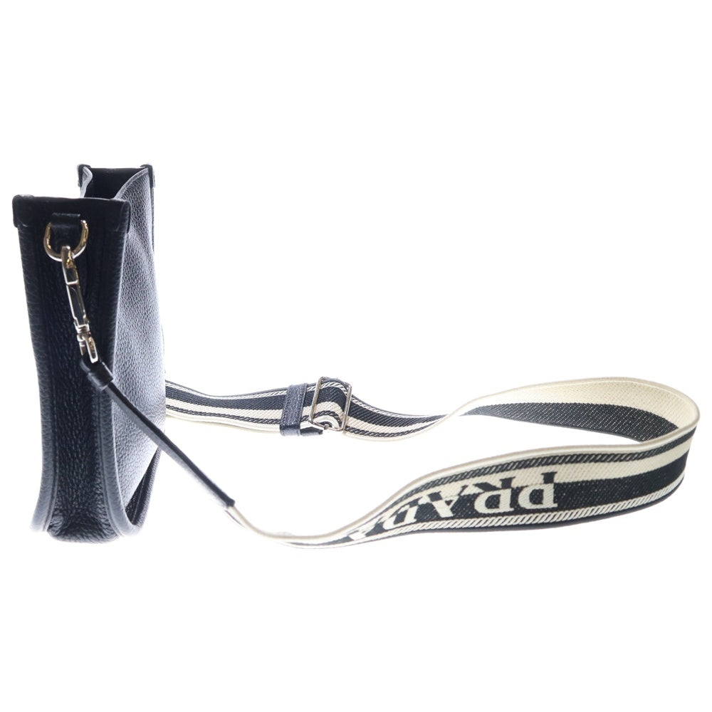 PRADA(プラダ) ヴィッテロダイノソフトレザー ミニ ショルダーバッグ ブラック レザー 1BH191