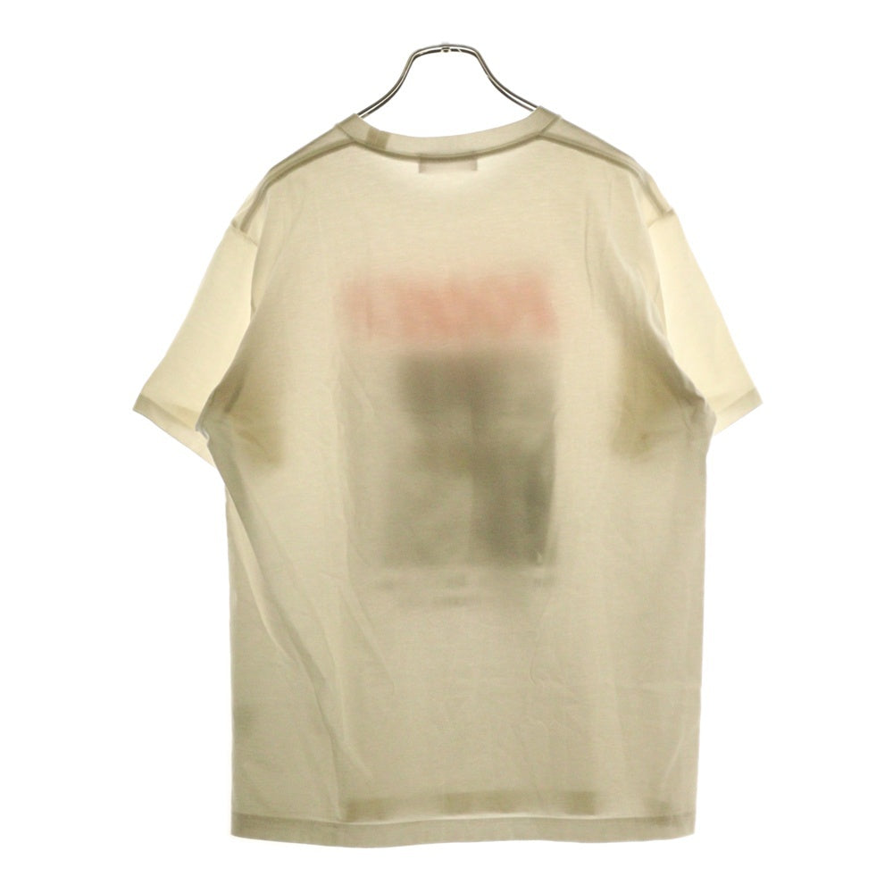 GOD SELECTION XXX(ゴッドセレクショントリプルエックス) ROCKER グラフィックロゴ フォト プリント クルーネック 半袖Tシャツ カットソー ホワイト