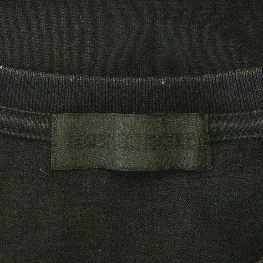 GOD SELECTION XXX(ゴッドセレクショントリプルエックス) フォト ロゴプリント クルーネック 半袖Tシャツ カットソー ブラック GX-A20-ST-02