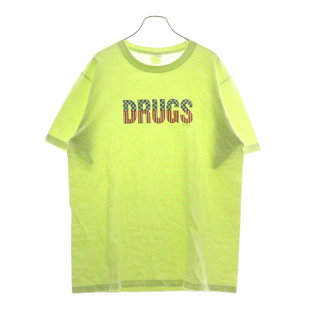 SUPREME(シュプリーム) 24AW Drugs Tee ドラッグ プリント クルーネック 半袖Tシャツ カットソー ライトグリーン