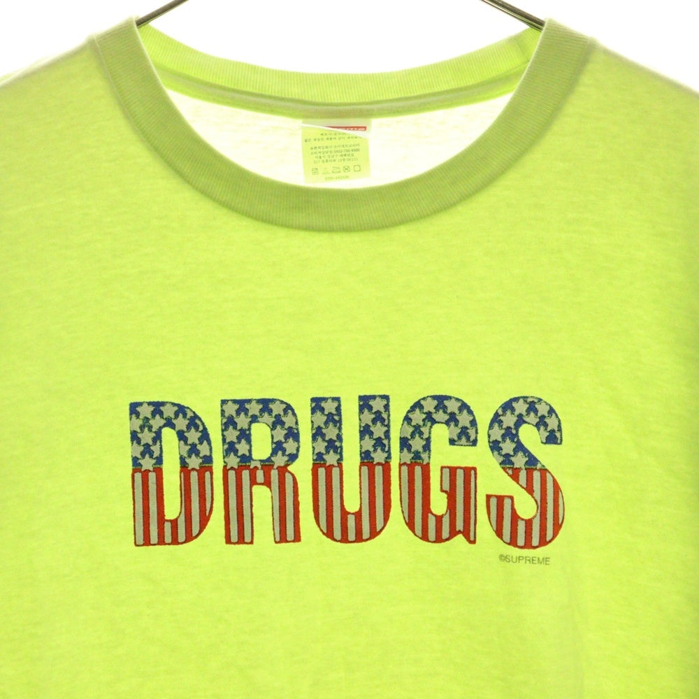 SUPREME(シュプリーム) 24AW Drugs Tee ドラッグ プリント クルーネック 半袖Tシャツ カットソー ライトグリーン