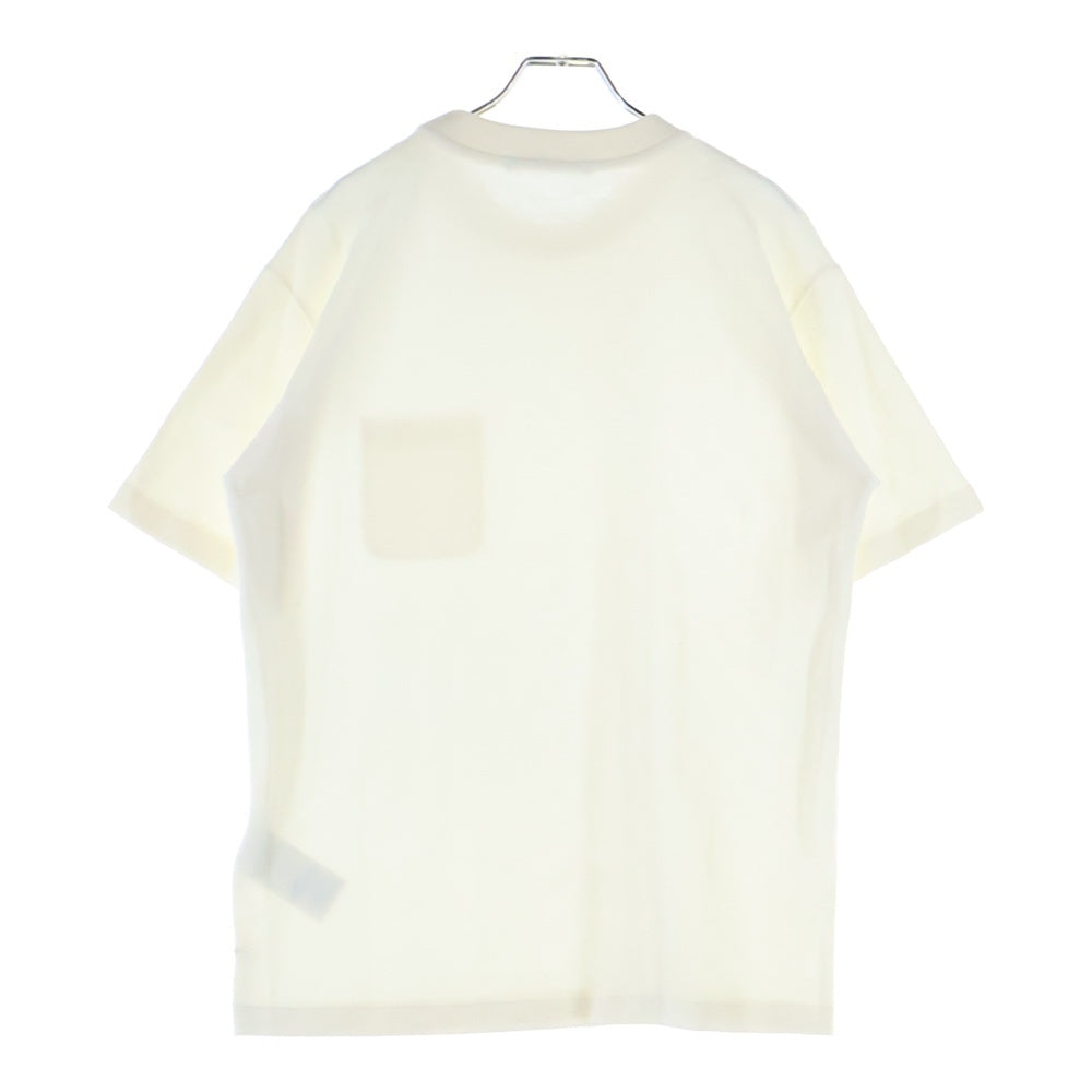 LOUIS VUITTON(ルイヴィトン) 21AW ハーフ ダミエ柄ジャガード クルーネック 半袖Tシャツ カットソー ホワイト RM212Q VHI HJY40W