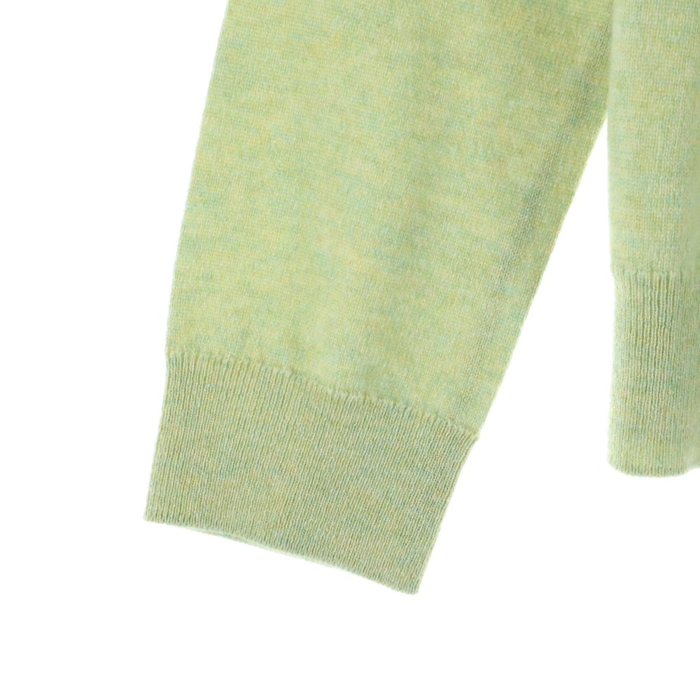 HERMES(エルメス) 25SS Hリフト ロゴ カシミヤ クルーネック プルオーバー 長袖 ニット セーター ライトグリーン レディース 5E2604D1