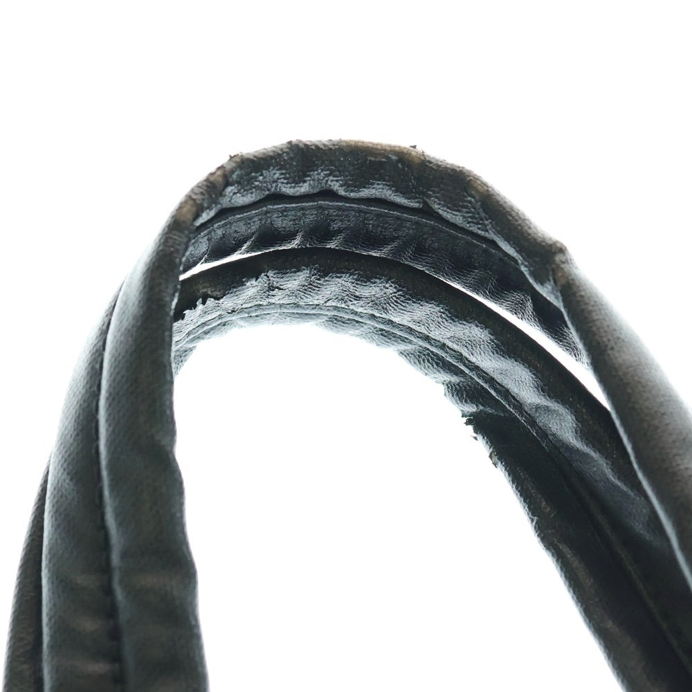 CHANEL(シャネル) パリビアリッツPM ココマーク トートバック ハンドバッグ ブラック レザー A34208 シルバー金具