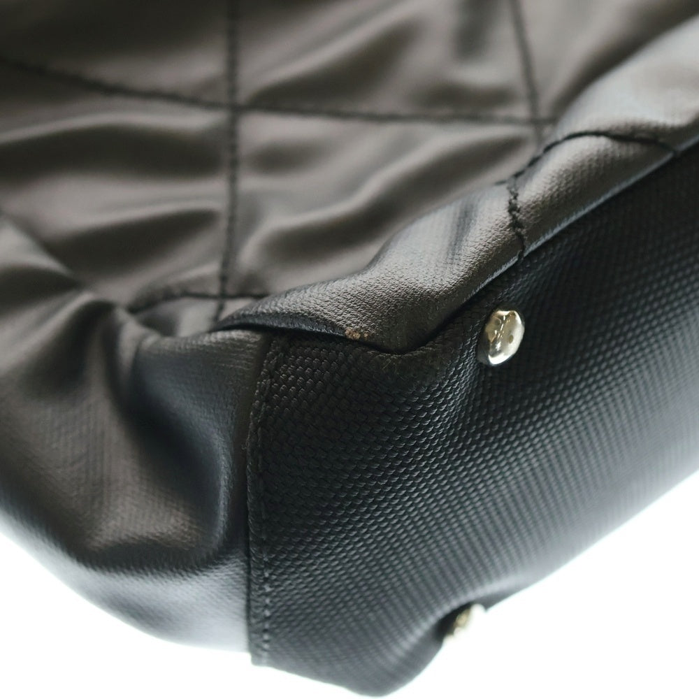 CHANEL(シャネル) パリビアリッツPM ココマーク トートバック ハンドバッグ ブラック レザー A34208 シルバー金具