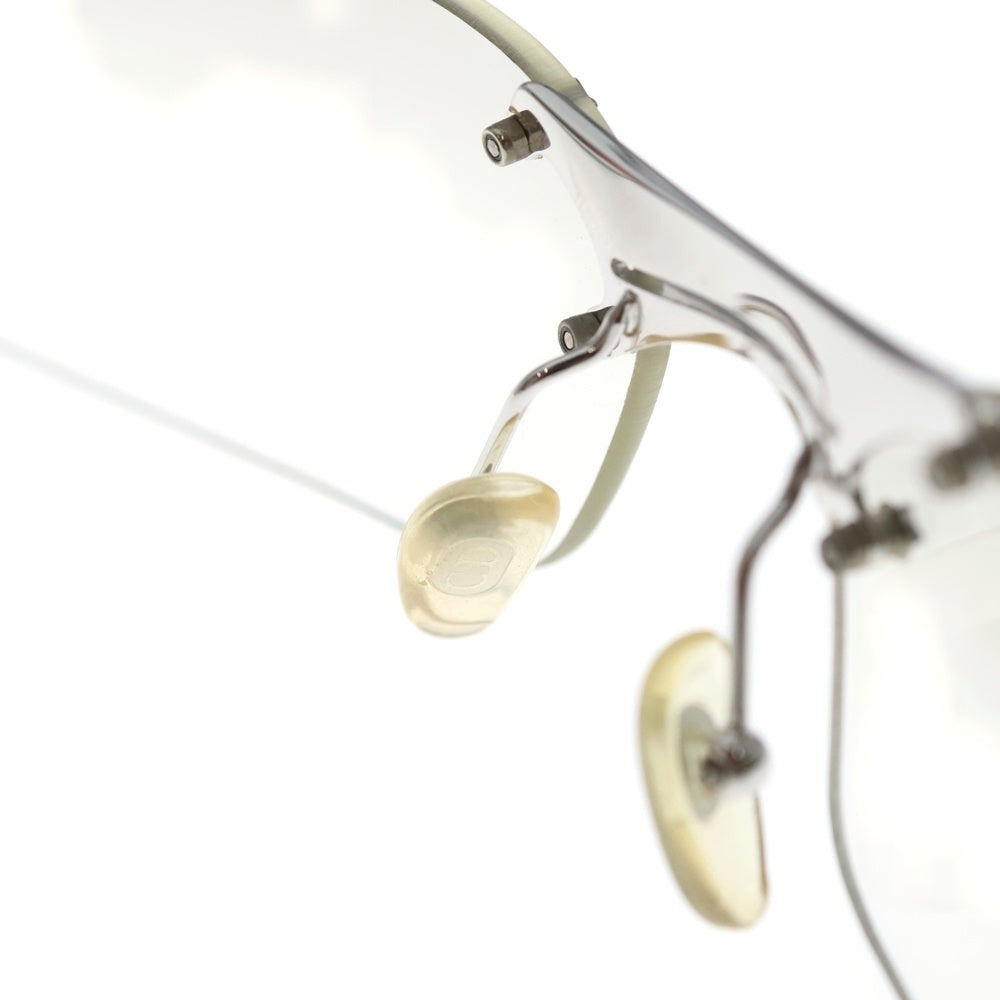 Christian Dior(クリスチャンディオール) リムレス メガネ アイウェア シルバーフレーム グラデーションレンズ