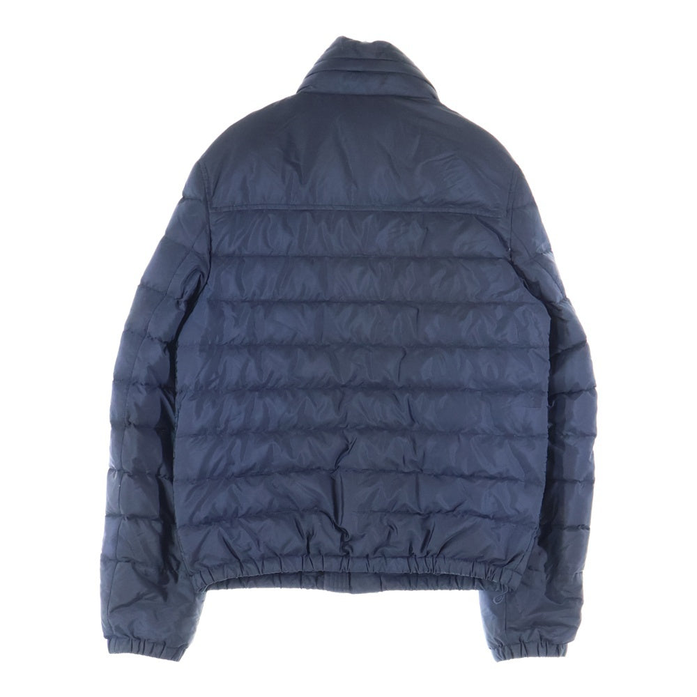 PRADA(プラダ) 18AW トライアングルロゴプレート ナイロン ジップアップ ダウンジャケット ネイビー SGH049