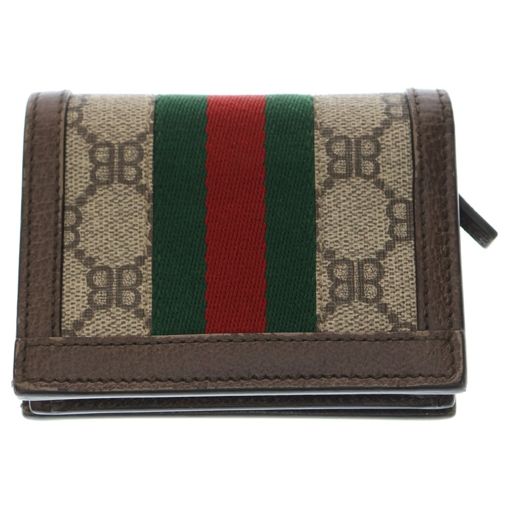 ◇グッチ×バレンシアガ◇680385/レザー/ザ ハッカー/プロジェクト/財布 GUCCI(グッチ) ×バレンシアガ ザハッカープロジェクト GGスプリーム
