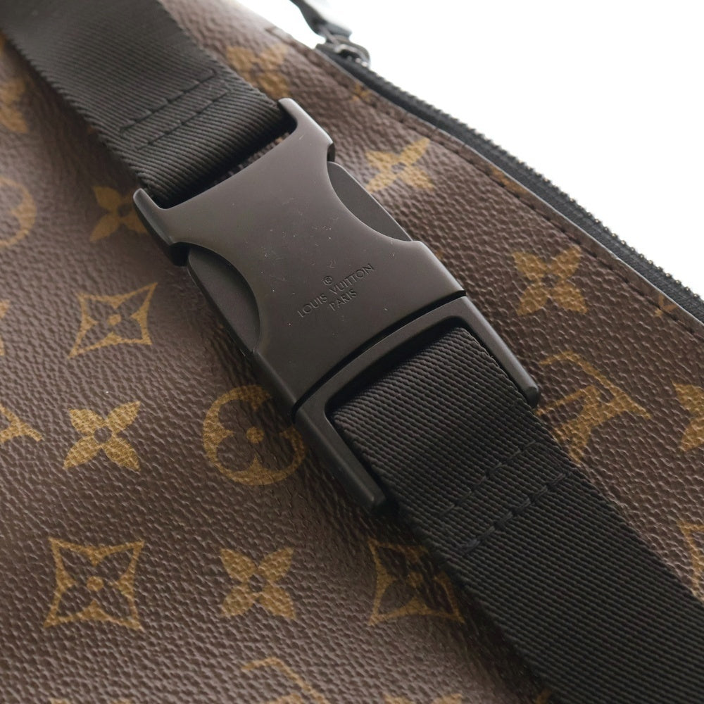 LOUIS VUITTON(ルイヴィトン) クリストファー モノグラム PVC レザー バム ウエスト ボディ ショルダーバッグ ブラック金具 ブラウン/ブラック M45337