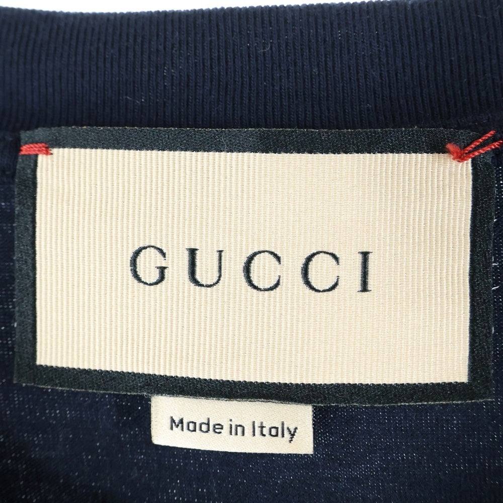 GUCCI(グッチ) FIRENZE 1921 Print Tee フィレンツェ ロゴプリント 半袖Tシャツ カットソー ブラック 616036 XJD7T