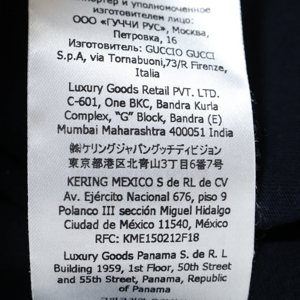 GUCCI(グッチ) FIRENZE 1921 Print Tee フィレンツェ ロゴプリント 半袖Tシャツ カットソー ブラック 616036 XJD7T