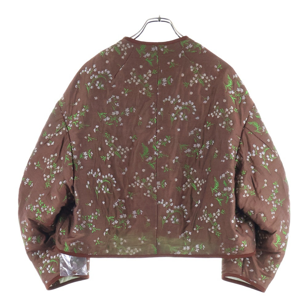 Mame Kurogouchi(マメ クロゴウチ) 20AW フラワージャガードジャケット ブラウン MM20FW-JK036