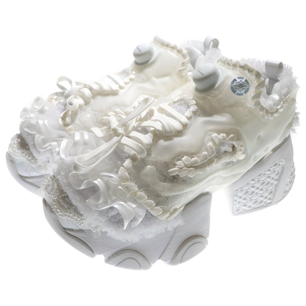 NOIR KEI NINOMIYA(ノワール ケイニノミヤ) 24AW ×Reebok FULLY FULLY リーボック ポンプフューリー ビーズ刺繍 厚底 ローカットスニーカー レディース RMIA06YC99MAT0010100