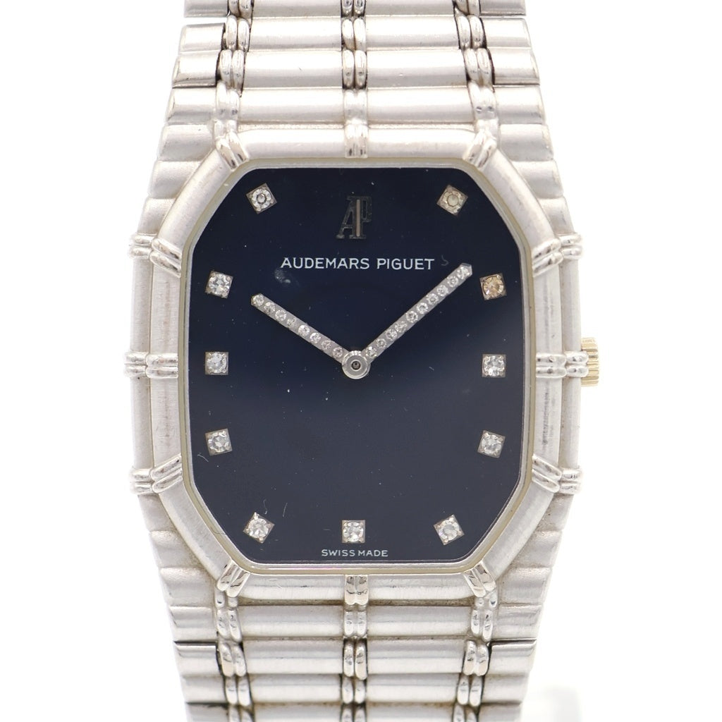 AUDEMARS PIGUET(オーデマ ピゲ) バンブー 11PD ネイビー文字盤 手巻き 腕時計 K18WG ホワイトゴールド