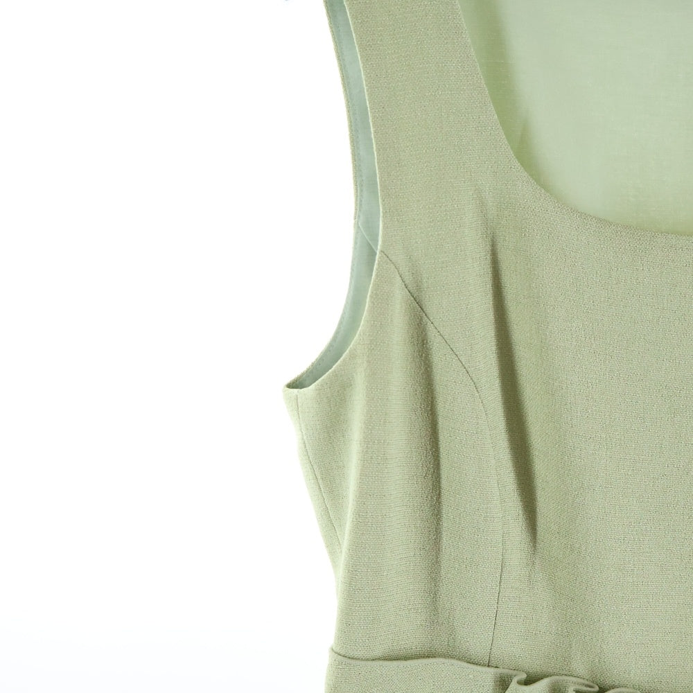 FOXEY(フォクシー) ヌーヴォドレス ワンピース リネンライクオーガンジーレス ノースリーブ ミディアム フレア ワンピース ライトグリーン レディース 42151-NA00F608IW