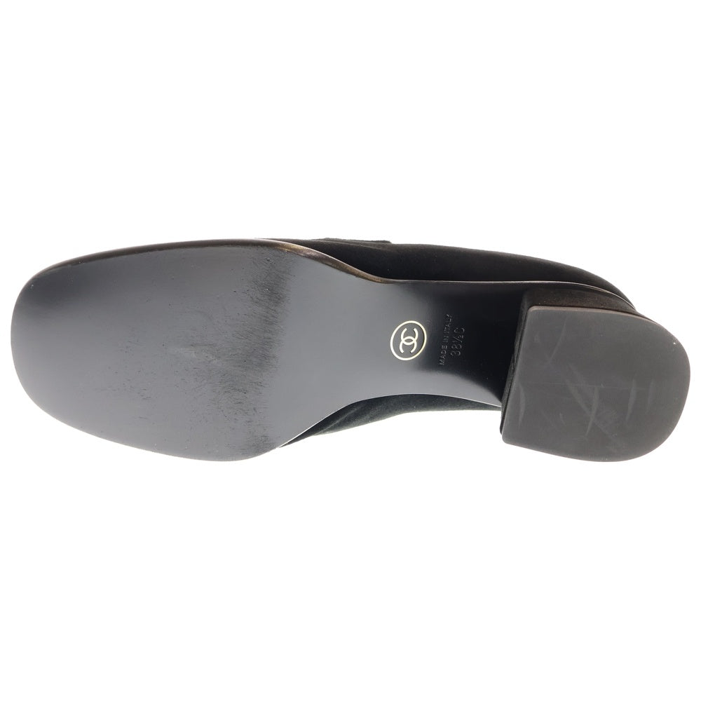 CHANEL(シャネル) ココマーク ロゴプレート ベロア ベルベット