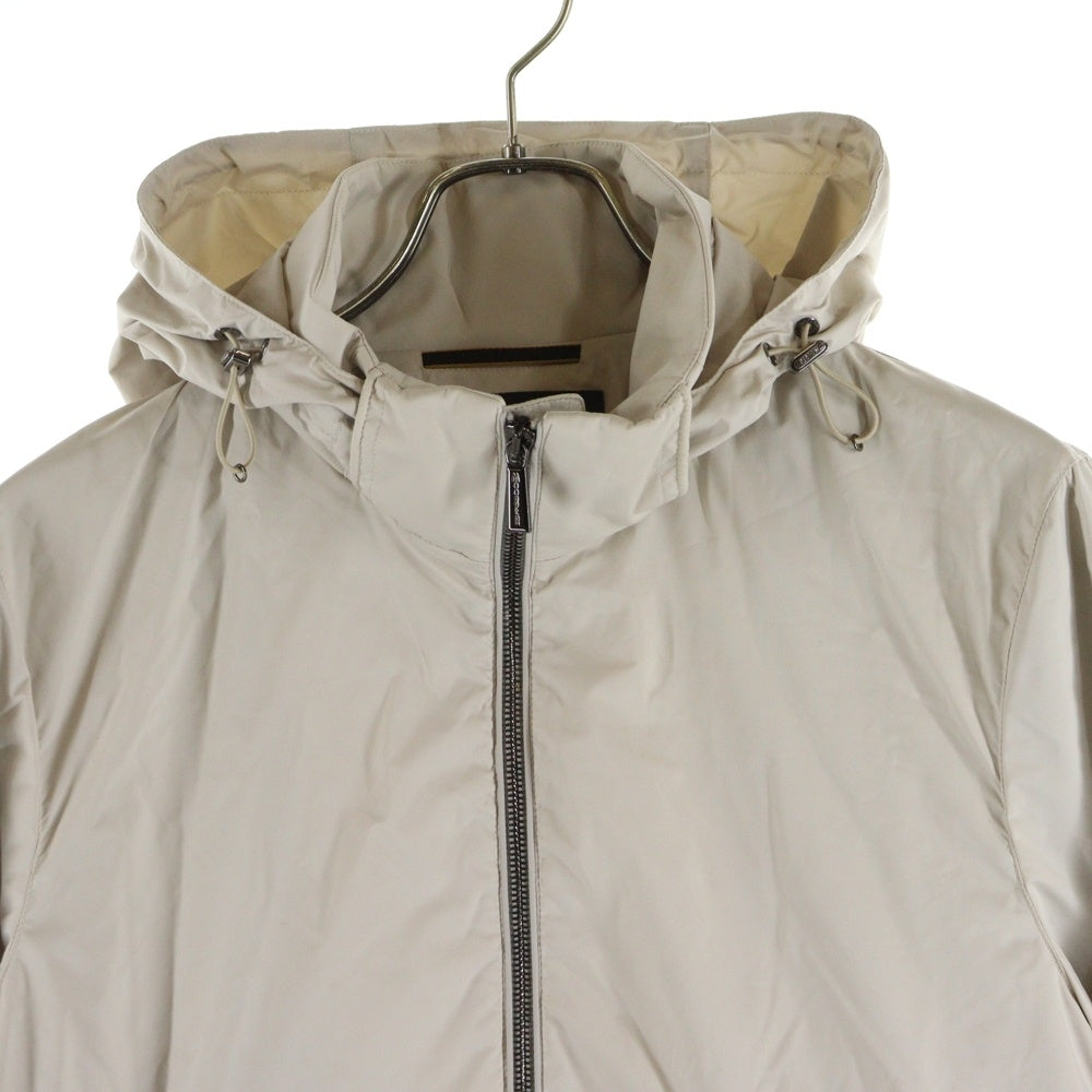 MOORER(ムーレー) DUCCIO-SKT ドゥッチョ フーデッド ジップアップ ナイロンジャケット ベージュ
