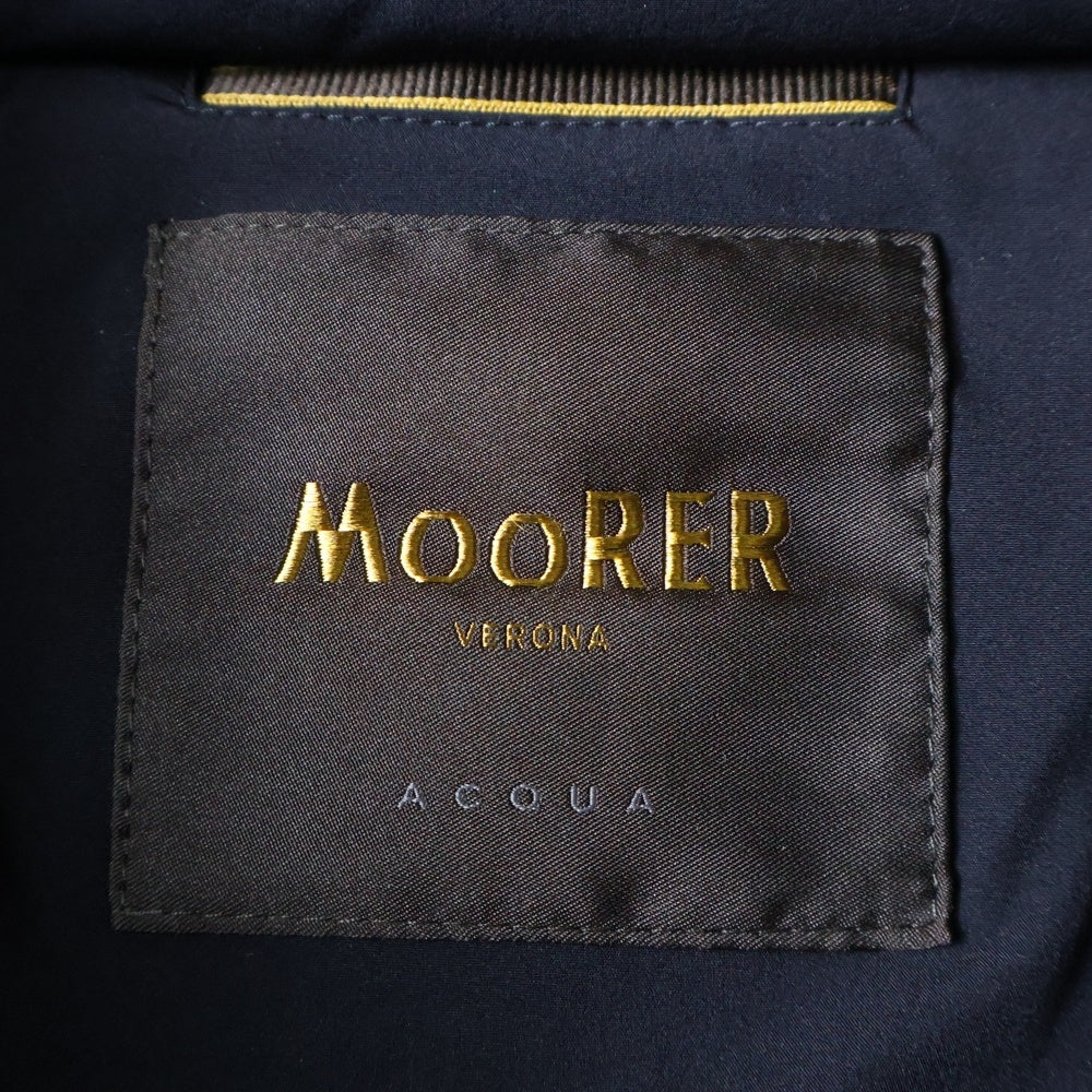 MOORER(ムーレー) RAY-KN レイ スタンドカラー ジップアップ ダウンジャケット ネイビー