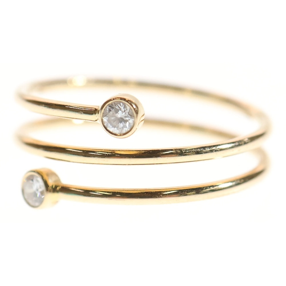 TIFFANY & Co.(ティファニー) エルサペレッティ ダイヤモンド フープ リング Au750 K18 PG ピンクゴールド 指輪