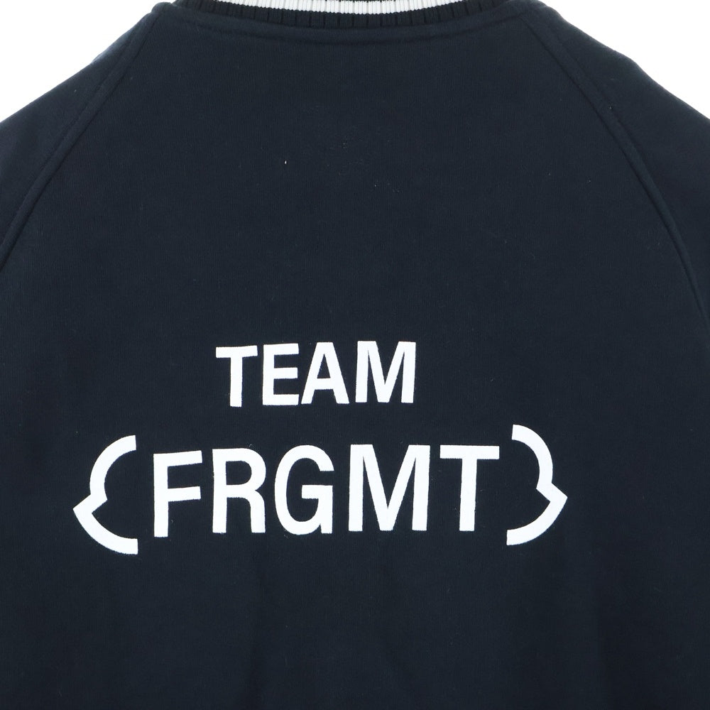 MONCLER(モンクレール) 23AW MF ワッペンロゴ バックプリント スナップボタン コットン ジャケット ブルゾン ブラック I209U8G00006 8990J