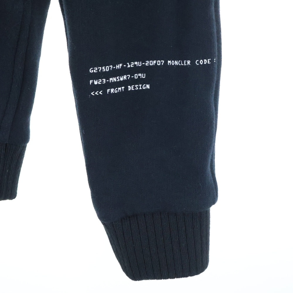 MONCLER(モンクレール) 23AW MF ワッペンロゴ バックプリント スナップボタン コットン ジャケット ブルゾン ブラック I209U8G00006 8990J